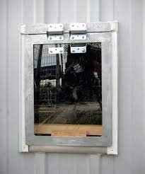 Gun Dog House Metal Door | Chew Proof, Weather Tight, Energy Efficient | 18'X 28' Frame, Fits Dogs 120-200 Lbs