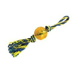 Paws Aboard Interactive Pet Play Toy44; Rubber Ball with Rope T1234