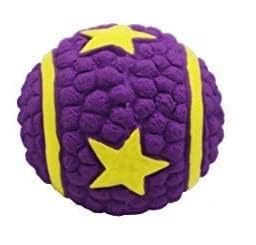 ChumsPet Soft Latex Squeaky Star Ball Dog Toy for Dogs, Cats, Puppies & Kittens | Small Size Chew, Teething, Fetch & Play Toy