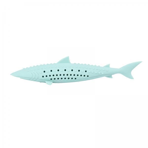 Ujeavette 2Xcat Chew Toys Interactive Fish Teaser Toy Pet Cat Toothbrush Chewing Toy Green