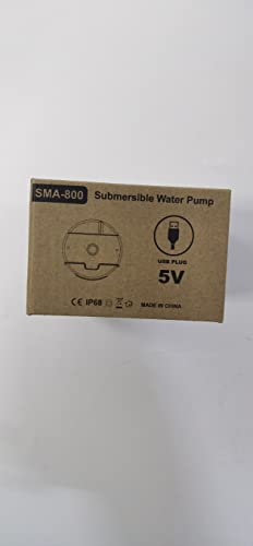 Water Pump For Cat Water Fountain, Soofpet Water Pump Forcat Fountain, Extremely Quiet (=30Db), Low Power Consumption (1.5W), Built-In Led Light, Ip68 Waterproof, Suitable For S2