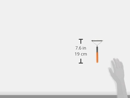 Gogo Pet Products 13-Blade Super Deshedder Coat Rake Pet Grooming Tool, Small