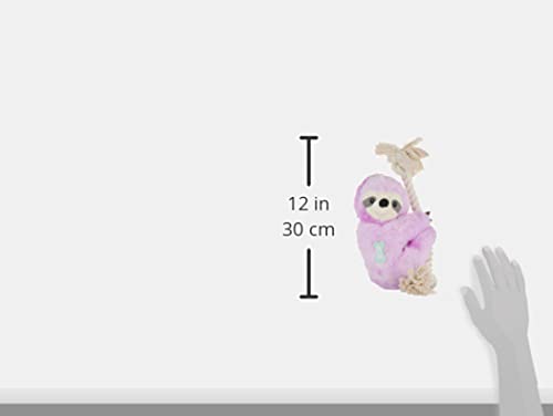 Fringe Studio Dog Toy, Purple Sloth On A Rope-Plsh Pet Toy (289374)