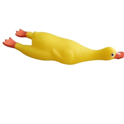 PSK PET MART Squeaky Duck Dog Toy, Screaming Rubber Colored Duck Toy Suitable for Small to Medium Sized Breeds with Reinforced N