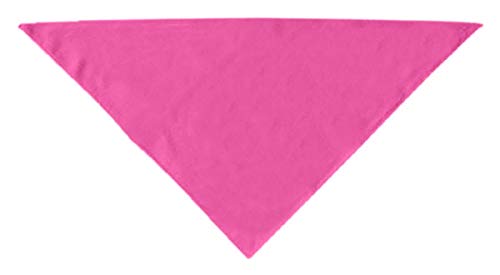 Mirage Pet Products Plain Bandana, Large, Bright Pink