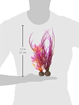 Biorb Medium Red & Pink Plant Set, Colorful And Durable Aquarium Decorations