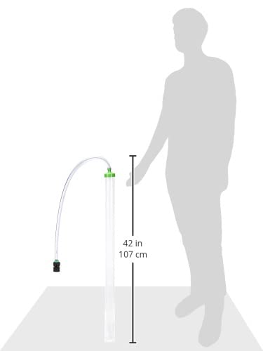 Python 36-Inch No Spill Clean and Fill Aquarium Gravel Tube - White, Plastic