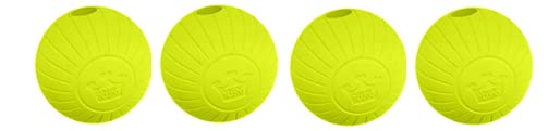 Chew King,Dog 3 Inch Supreme Rubber Balls (4-Pack)For Large Breeds