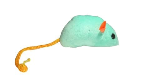 Pups&Pets PlayNSqueak Mouse Interactive Cat Toy Playing Toy For Cat And Kitten  Color May Vary (1 Pieces)