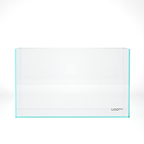 Landen 60P 16 Gallon Rimless Low Iron Aquarium Tank, 23.6' W × 11.8' D × 14.2' H (60Cm X 30Cm X 36Cm) 6Mm Thickness With Nano Foam Leveling Mat 111004