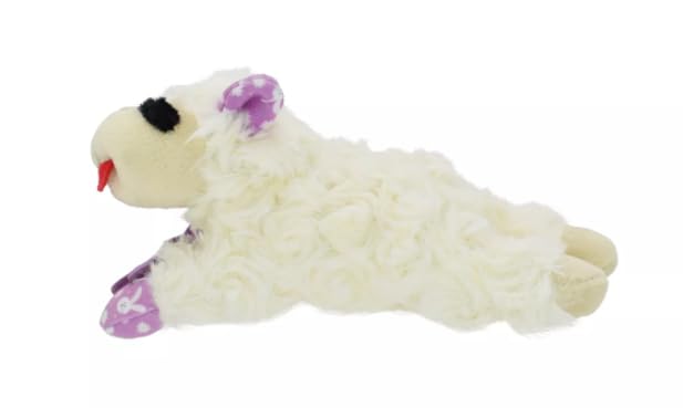 Multipet Lamb Chop Flower Bunny Print Dog Toy - 8