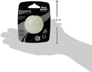 Chuckit 32312 Small Glow White Max Glow Ball Dog Toy7