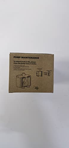 Water Pump For Cat Water Fountain, Soofpet Water Pump Forcat Fountain, Extremely Quiet (=30Db), Low Power Consumption (1.5W), Built-In Led Light, Ip68 Waterproof, Suitable For S2