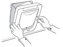 Sureflap - Sure Petcare Microchip Cat Flap, White, Scans Pet'S Id On Entry, Check Your Cat'S Size,Flap Opening Is 4 3/4” (H) By 5 5/8” (W)