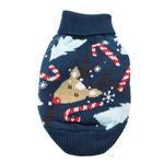 Doggie Design Combed Cotton Ugly Reindeer Holiday Dog Sweater (Small)