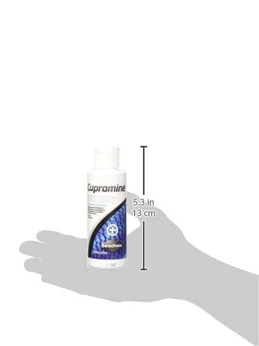 Seachem Cupramine Copper Treatment - 100ml Plastic Bottle, Blue, Model 20279