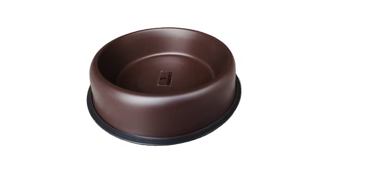 Furpet Full Color Belly Bowls Matte Finish 96Oz Stainless Steel Pet Bowl (2730 Ml Brown)