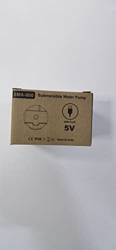 Water Pump For Cat Water Fountain, Soofpet Water Pump Forcat Fountain, Extremely Quiet (=30Db), Low Power Consumption (1.5W), Built-In Led Light, Ip68 Waterproof, Suitable For S2