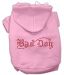 Mirage Pet Products Bad Dog Rhinestone Hoodies Pink L