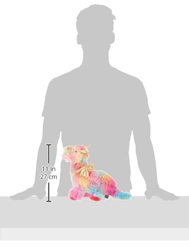 Fringe Studio Dog Toy, Rainbow Dragon-Plush Pet Toy (289365)