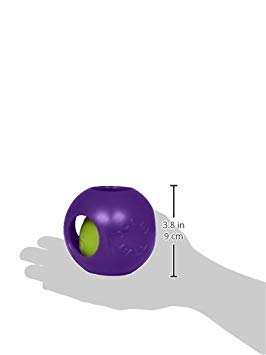 Jolly Pets Teaser Ball Dog Toy, Small/4.5 Inches, Purple