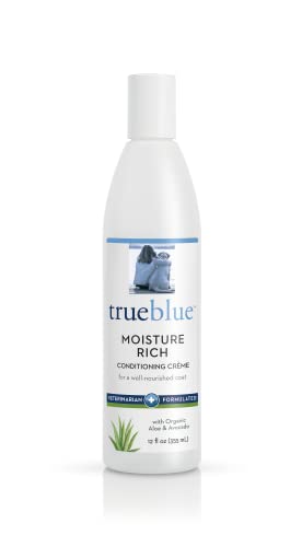 Trueblue Aloe & Avocado Moisture-Rich Conditioning Dog Crème – Conditioner Cream For Dogs, Puppies - Deodorizing, Moisturizing, Tearless – Toxin Free, Natural Botanical Blend – 12 Fl. Oz.