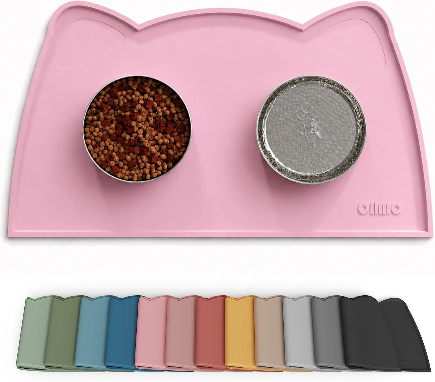 Silicone Pet Feeding Mat – Waterproof Non-Slip Bowl Mat, 36 Options