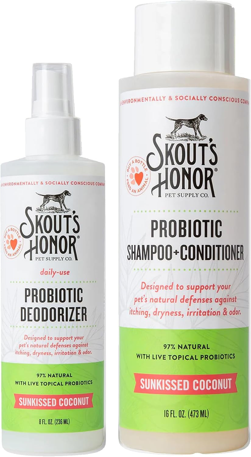 Happy Puppy Probiotic Grooming Bundle  Shampoo, Conditioner & Deodorizer