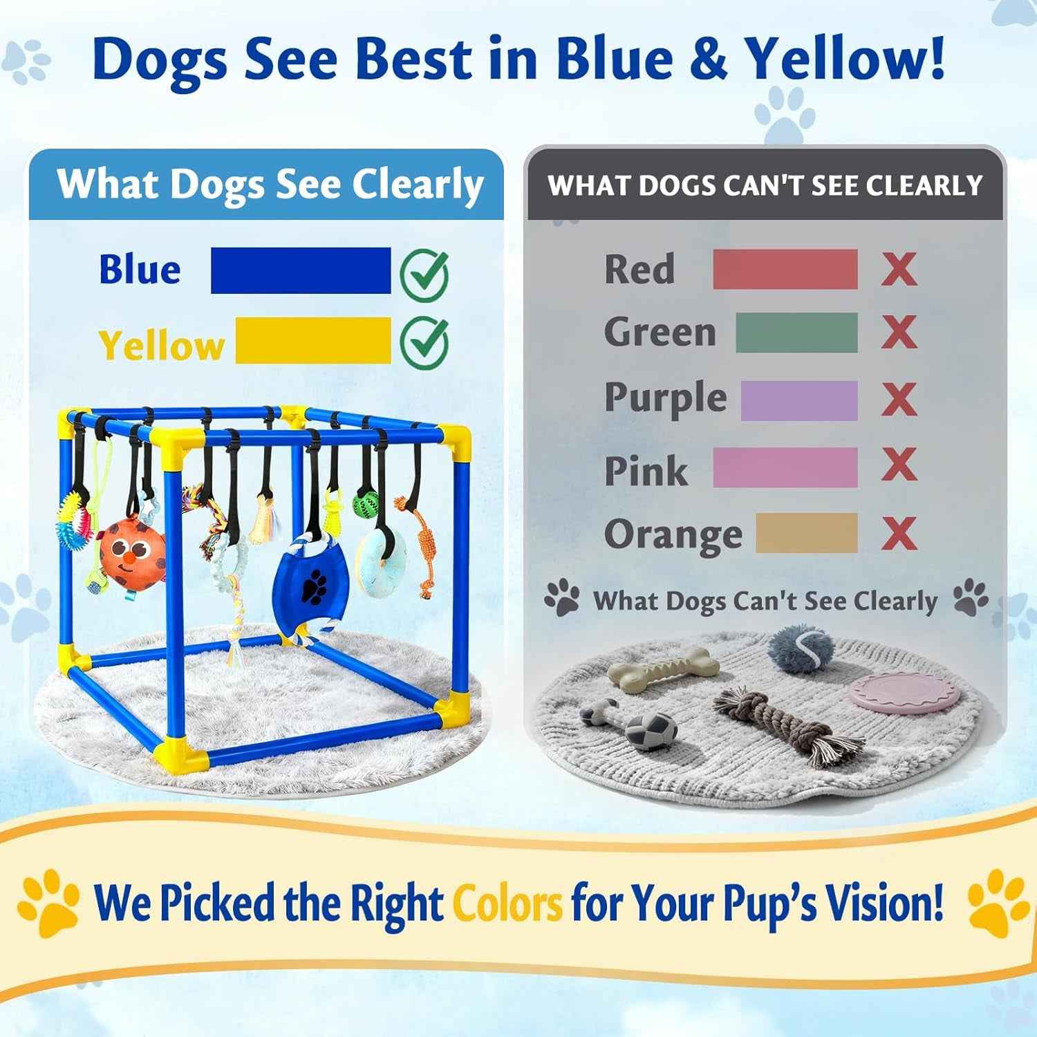 Interactive Puppy Play Gym – 16 Toys for Teething & Enrichment