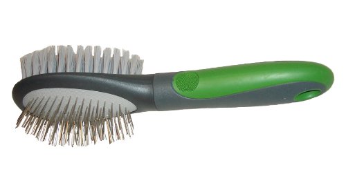 Enrych Pet Combination Brush, Large, Green/Gray Series