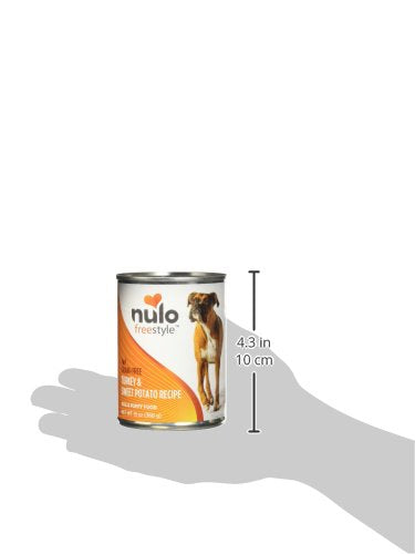 Nulo Freestyle All Breed Adult Wet Canned Dog Food, Premium All Natural Grain-Free, High Animal-Based Protein, Turkey & Sweet Po