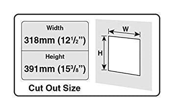 Dog Mate Large Lockable Dog Door - Weatherproof, Durable Plastic, White, Model 216W