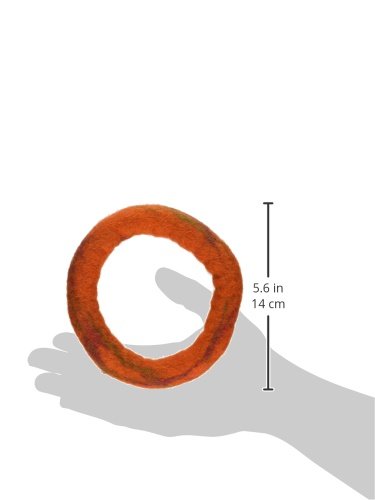One Pet Planet Wool Dog Toy, 5-Inch, Orange