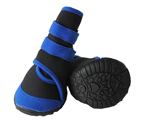 Pet Life Performance-Coned Neoprene Dog Shoes with High-Ankle Support and Premium Rubberized Grip Dog Booties - Set of 4 Dog Boo
