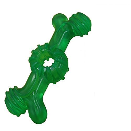 Dog Trust Indestructible Dog Chew Toys Tough Durable Rubber Bone Toys For Medium/Large Dogs And Aggressive Chewers (Colour May V