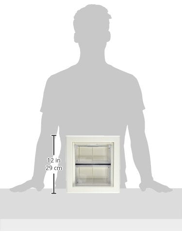 Ideal Pet Products Air Seal Pet Door, Small 6.63" x 7.25" Flap, White, ABS Thermoplastic, Model SAS