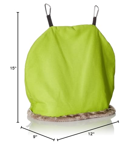 Prevue Pet Products Bpv1165 Plastic/Fleece Snuggle Sack Bird Nest, Jumbo