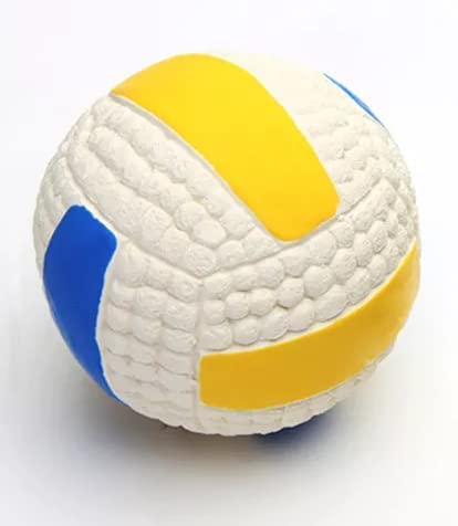 Kspups Pet Squeaky Sound Interactive Volley Ball Toy | Natural Latex Soft & Durable Rubber Chew Toy | Playing Ball For Puppy, Sm