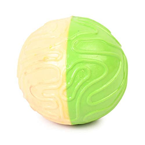 RvPaws Soft Rubber Squeaky Ball for Dogs & Pets Rubber Chew Toy for Dog, Pack of 1 (Color May Vary)