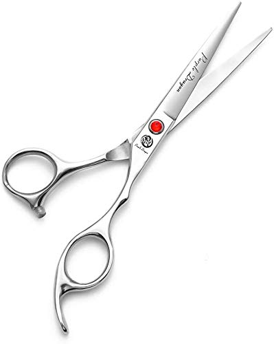 Purple Dragon 5'/5.5'/6'/6.5'/7'/7.5'/8'/9'/10' Sharp Edge Hair Cutting Shears Pet/Puppy/Cat Grooming Scissors With Bag - Perfect For Barber Or Dog Groomer