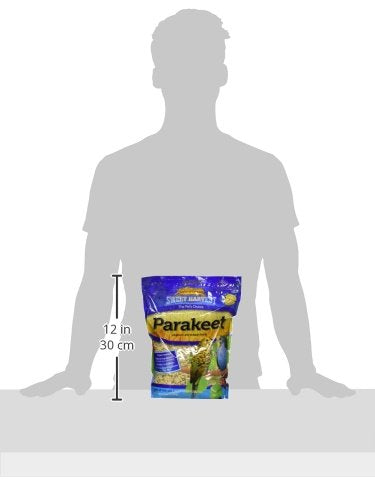 Sweet Harvest Parakeet Bird Food, 4 lbs Bag - Seed Mix for Parakeets Budgerigars Budgies