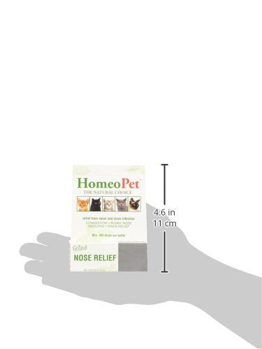 HomeoPet Feline Nose Relief, 3-Pack, 15 mL Each - Natural Allergy Relief for Cats