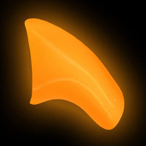 Purrdy Paws 40 Pack Soft Nail Caps For Cat Claws Orange Glow-In-The-Dark (Medium)