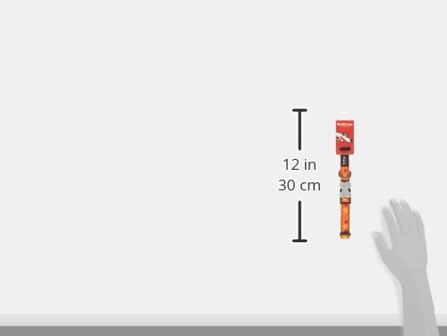 Red Dingo Breezy Love Orange Dog Collar, Medium/Large/20mm