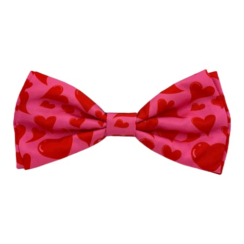 Huxley & Kent Bow Tie For Pets - My Puppy Love (Large) - Valentine'S Day Bow Tie Collar Attachment - Fun Bow Ties For Dogs & Cat