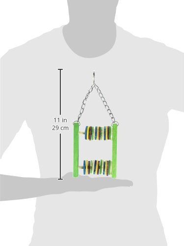Featherland Paradise - Small Abacus Bird Toy - Designed For Active Birds (4 Inches By 11 Inches)