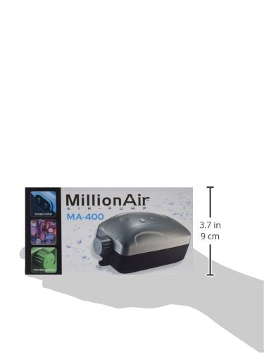 Million Air Pump 400 - Black Plastic Air Pump, One Size, Model 6903717571