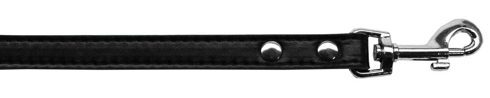 Mirage Pet Products Premium Plain Pet Leash, 1/2&quot; x 6', Black