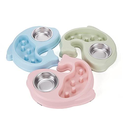 Dog Trust Slow Feeder Dog Bowl Fun Feeder No Chocking Slow Feeder Bloat Stop Dog Cat Food Water Bowl With Funny Pattern  Color 