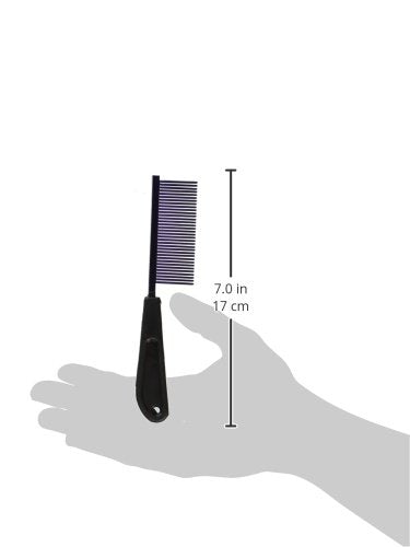 Resco Professional Anti-Static Dog, Cat, Pet Comb For Grooming, Steel Pins, Fine Tooth Spacing, Candy Purple